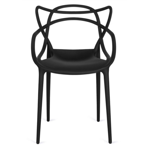 Czarne krzesło designerskie Kelo
