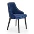Granatowe tapicerowane krzesło