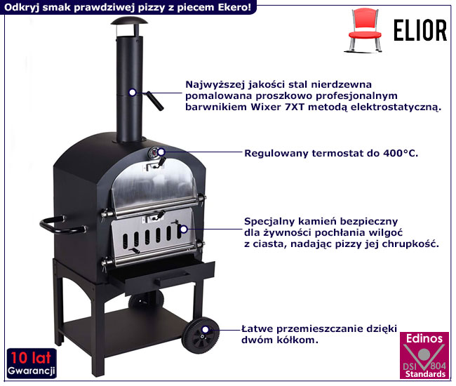 Przenośny piec do pizzy Ekero