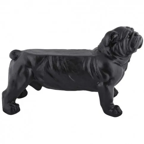 Szczegółowe zdjęcie nr 4 produktu Ławka ogrodowa w kształcie buldoga Lars - czarna
