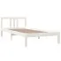 Białe drewniane łóżko 90x200 Kenet 3X