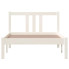 Łóżko drewniane białe 90x200 Kenet 3X