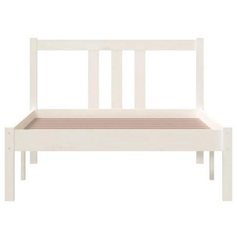 Łóżko drewniane białe 90x200 Kenet 3X