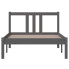 Łóżko drewniane szare 90x200 Kenet 3X