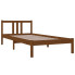 Brązowe drewniane łóżko 90x200 Kenet 3X
