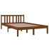 Brązowe drewniane łóżko 120x200 Kenet 4X