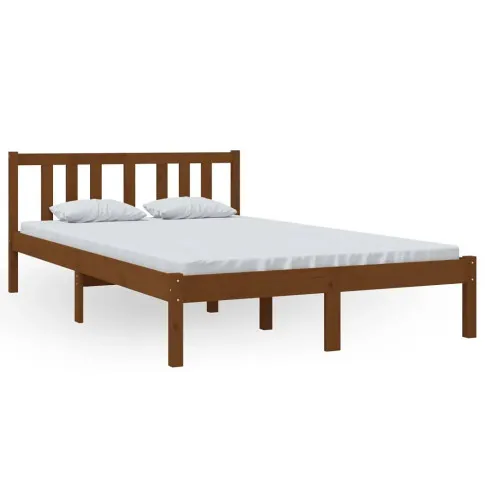 Drewniane brazowe łóżko 120x200 Kenet 4X
