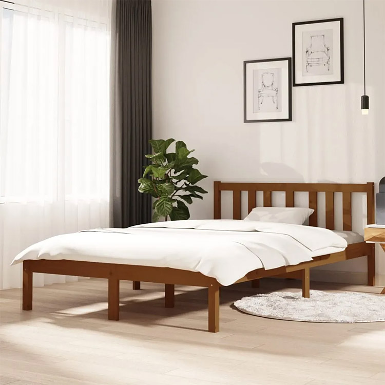 Aranżacja drewnianego łóżka Kenet 4X