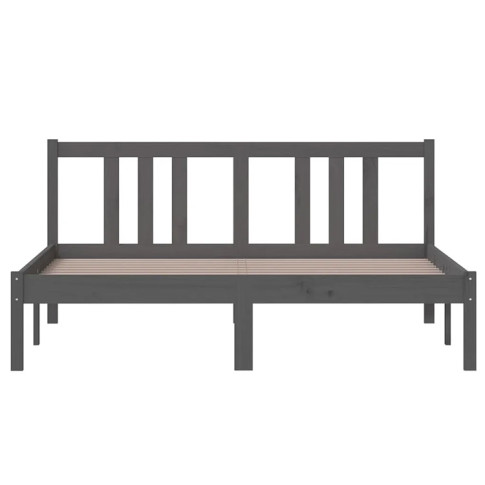 Łóżko drewniane szare 140x200 Kenet 5X