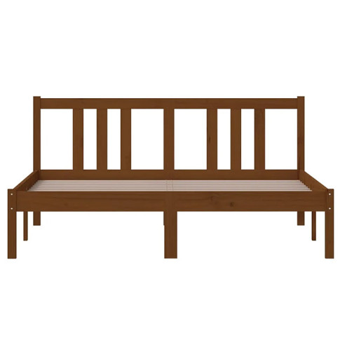 Łóżko drewniane brązowe 140x200 Kenet 5X
