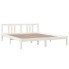 Białe drewniane łóżko 160x200 Kenet 6X