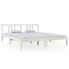 Białe sosnowe łóżko 160x200 Kenet 6X