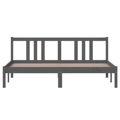 Łóżko drewniane szare 160x200 Kenet 6X