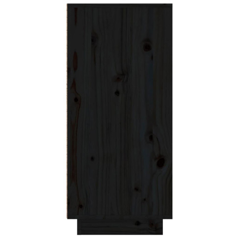 Duża czarna komoda z litego drewna Varosa