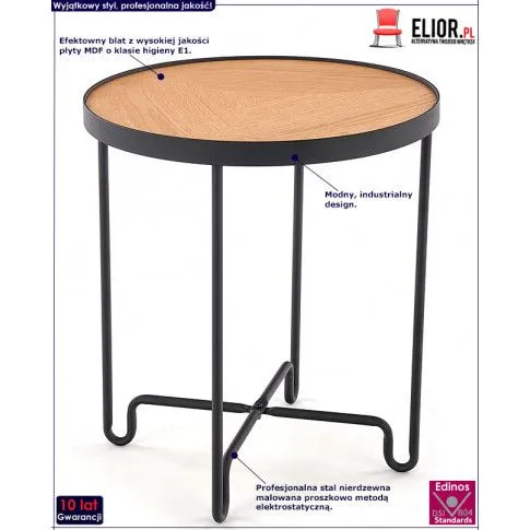 Fotografia Okrągła ława Pexa - naturalna z kategorii Stoliki kawowe