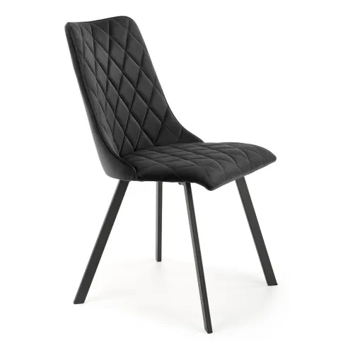 Czarne tapicerowane krzesło Zoxe