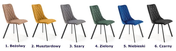 Zielone krzesło tapicerowane welurem Zoxe