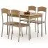 Zdjęcie produktu Stół z krzesłami Alenia - orzech.
