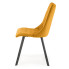 Żółte krzesło welurowe Zoxe