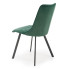 Zielone krzeslo pikowane Zoxe