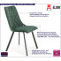 Zielone pikowane krzeslo Zoxo