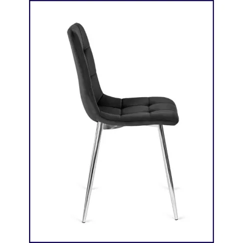 Nowoczesne czarne krzesło do salonu Givo