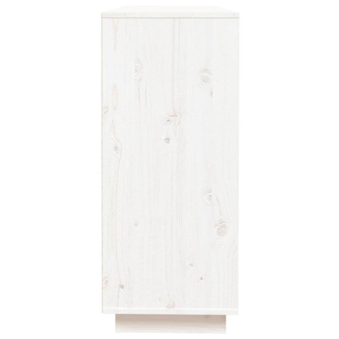 Drewniany regał biały z szafkami Ovos 3X