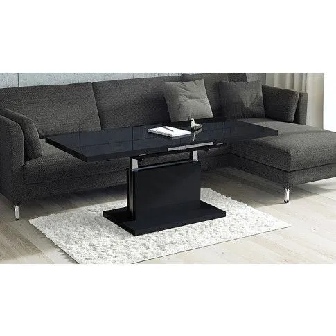 Szczegółowe zdjęcie nr 4 produktu Rozkładany ławostół Chrom - czarny połysk