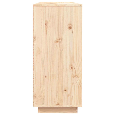 Regał z litego drewna poziomy z szafkami Ovos 3X