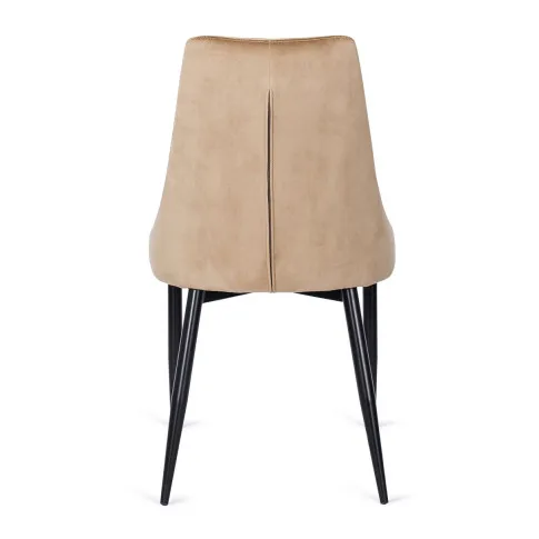 Beżowe tapicerowane krzesło Ziso