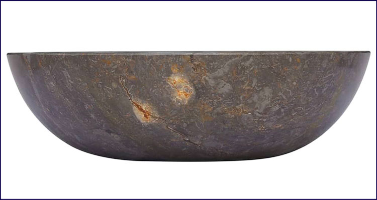 Umywalka nablatowa szary marmur Bitos