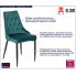Turkusowe nowoczesne krzesło Ziso