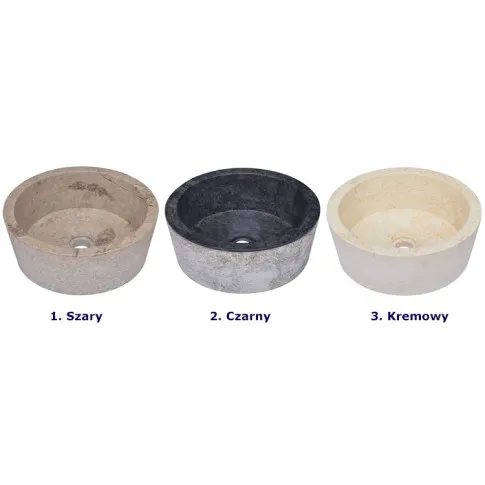 Kolory marmurowej nablatowej umywalki Dejkos