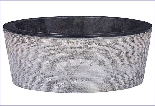 Umywalka nablatowa czarny marmur Belis