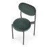 Welurowe zielone krzeslo Arno