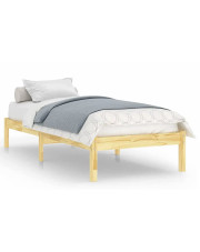 Naturalne drewniane łóżko pojedyncze 90x200 cm - Vilmo 3X w sklepie Edinos.pl