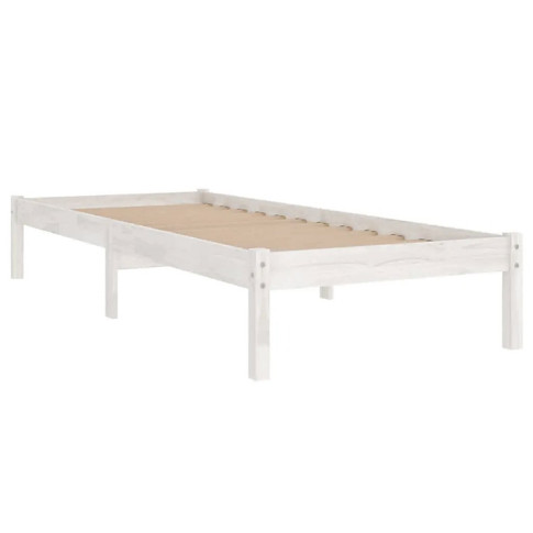 Białe drewniane łóżko 90x200 Vilmo 3X