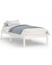 Pojedyncze białe sosnowe łóżko 90x200 cm - Vilmo 3X w sklepie Edinos.pl