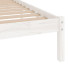 Rama białego drewnianego łóżka Vilmo 3X