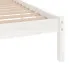 Rama białego drewnianego łóżka Vilmo 3X