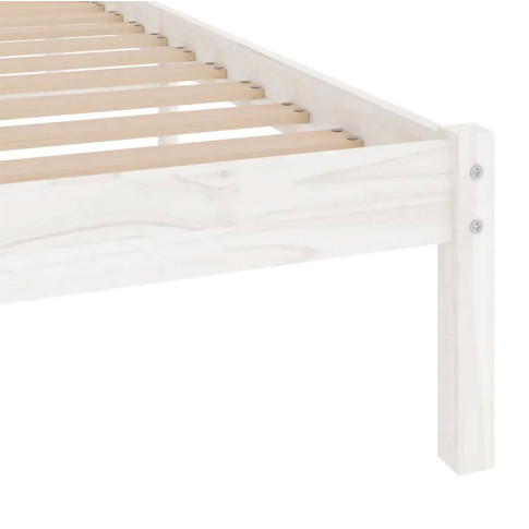 Rama białego drewnianego łóżka Vilmo 3X