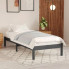 Aranżacja z szarym drewnianym łóżkiem 90x200 Vilmo 3X