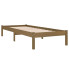 Brązowe drewniane łóżko 90x200 Vilmo 3X