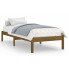 Drewniane pojedyncze łóżko miodowy brąz 90x200 cm - Vilmo 3X