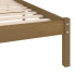 Rama brązowego drewnianego łóżka Vilmo 3X