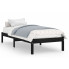 Czarne drewniane pojedyncze łóżko 90x200 cm - Vilmo 3X