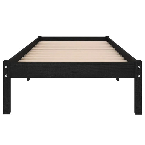 Łóżko drewniane czarne 90x200 Vilmo 3X