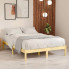 Aranżacja z naturalnym drewnianym łóżkiem 120x200 Vilmo 4X