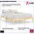 Drewniane łóżko naturalne 120x200 Vilmo 4X