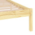 Rama naturalnego drewnianego łóżka Vilmo 4X